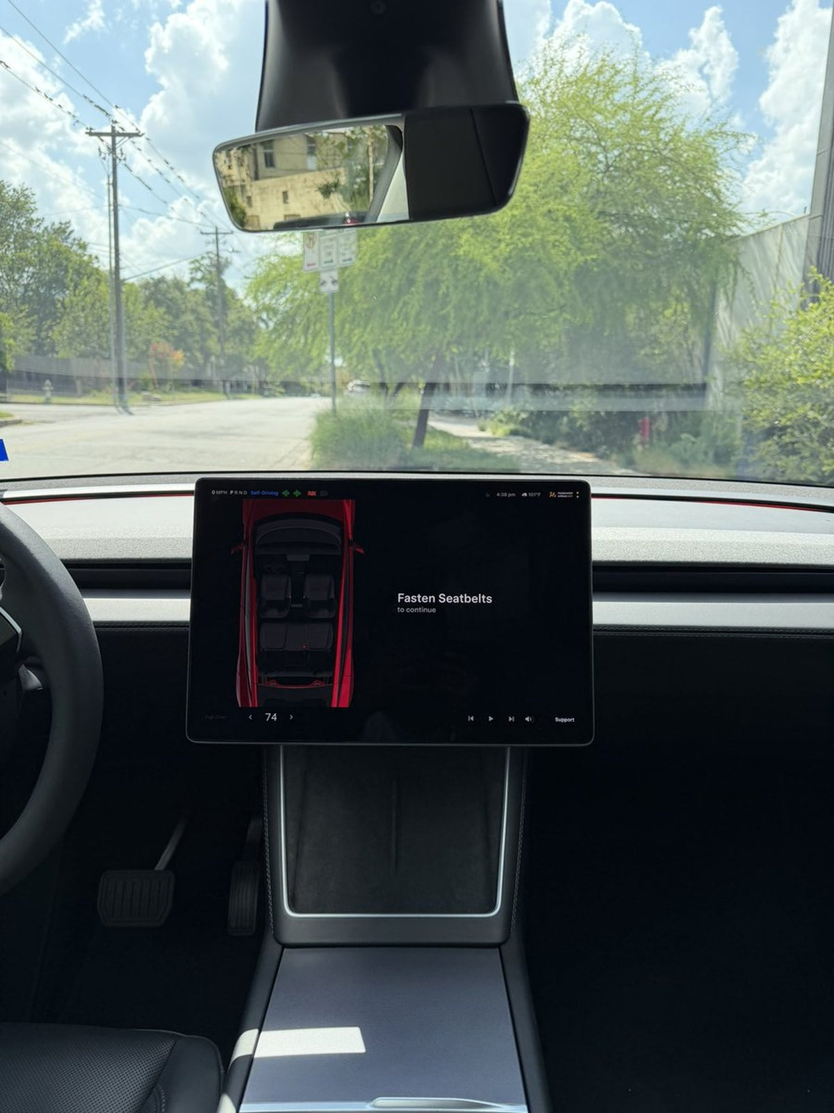 Tesla Robotaxi Won't Move Until You Buckle Up