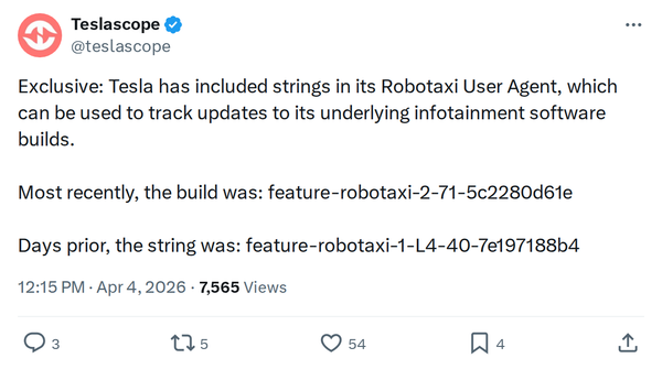 Tesla Robotaxi Software Builds Tracked: What the Strings Reveal