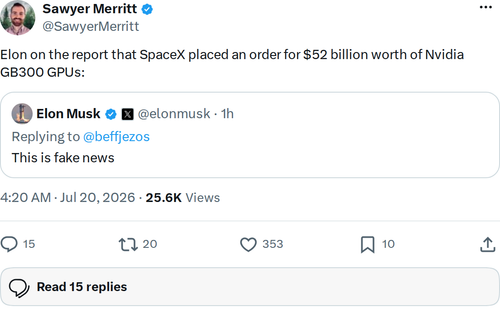 SpaceX Orders $52B in Nvidia GB300 GPUs — and Plans to Lease Them Out