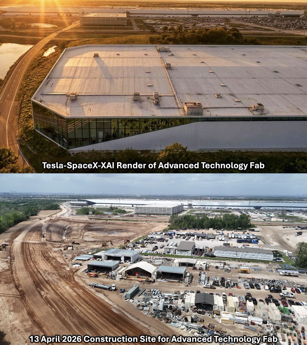 Terafab Construction Underway: First Look at Tesla-SpaceX-xAI Chip Fac