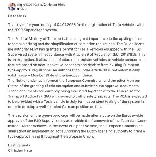 Tesla FSD Supervised Approval in Germany: Where Things Stand