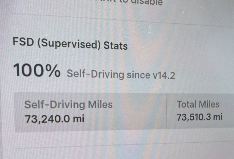 One Tesla Owner Drove 73,000 Miles on FSD in Six Months
