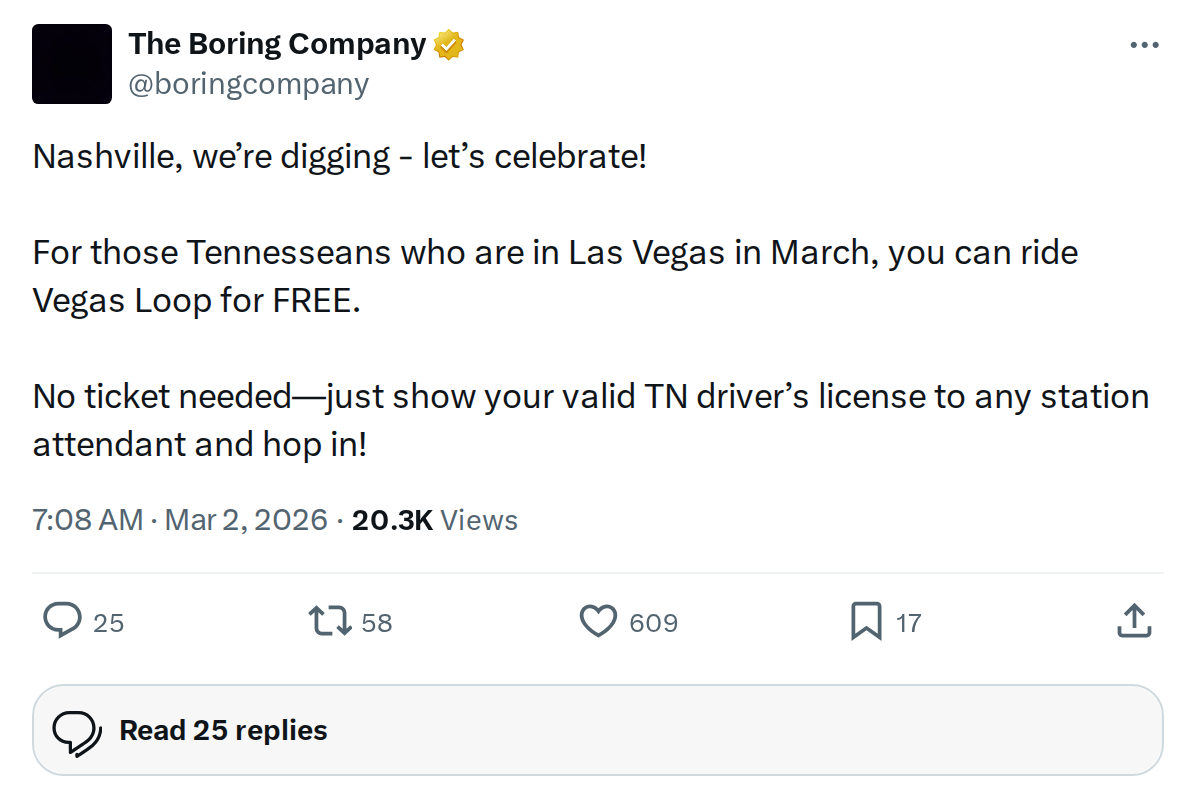 The Boring Company Is Now Digging in Nashville — What It Means