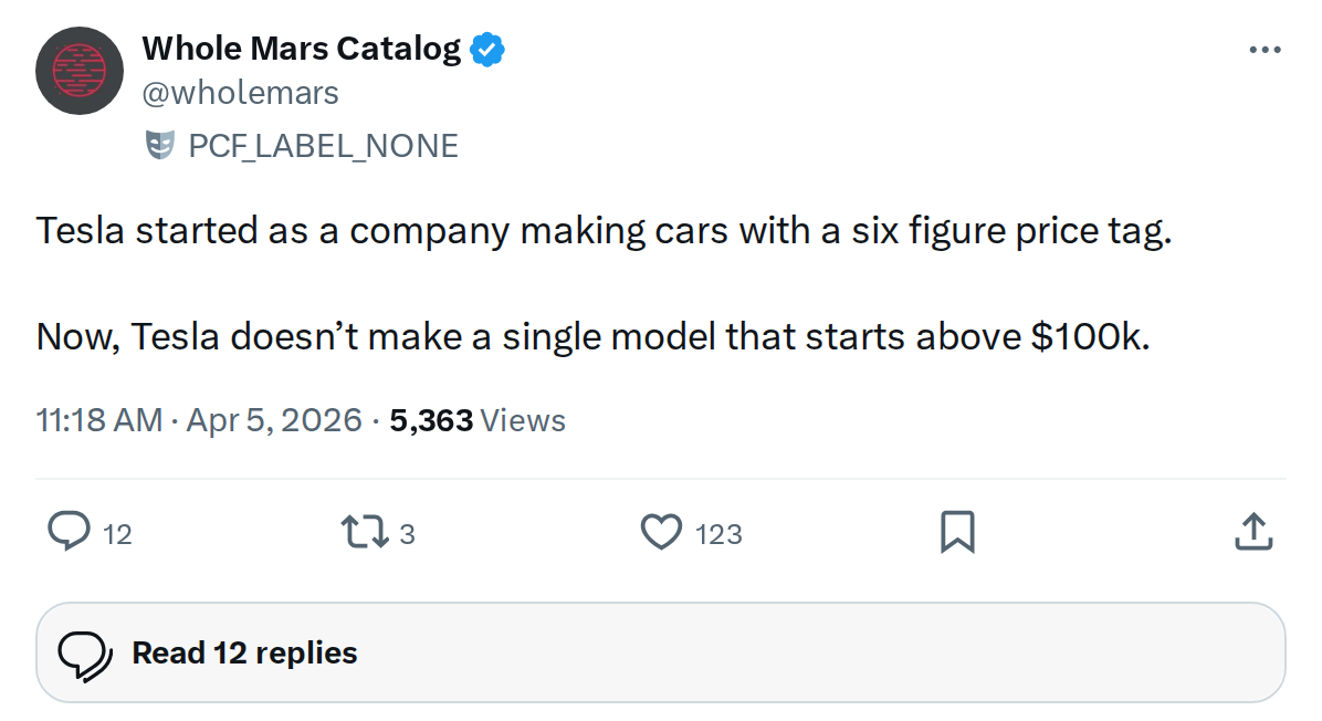 Tesla's Affordability Arc: From Six Figures to the Masses