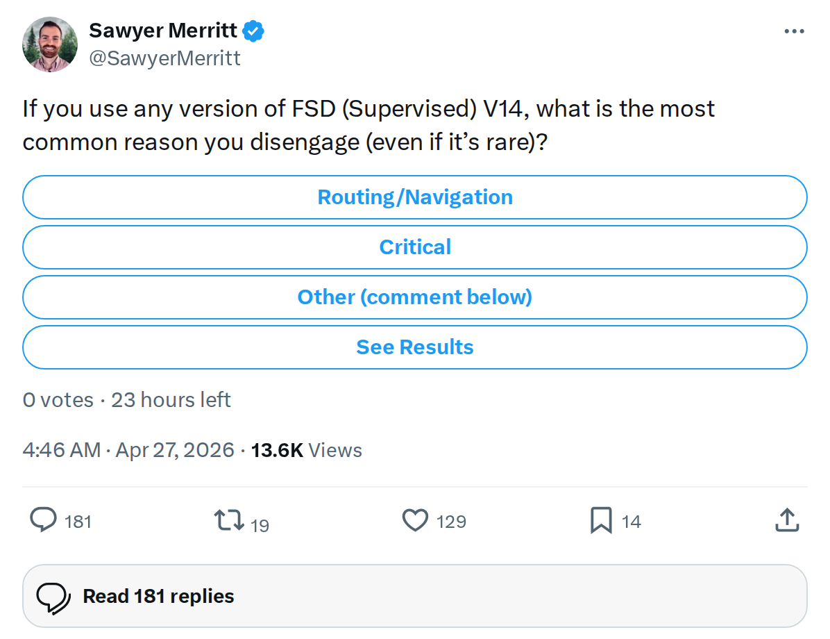 FSD V14 Disengagements: What's Still Making Owners Take Over?