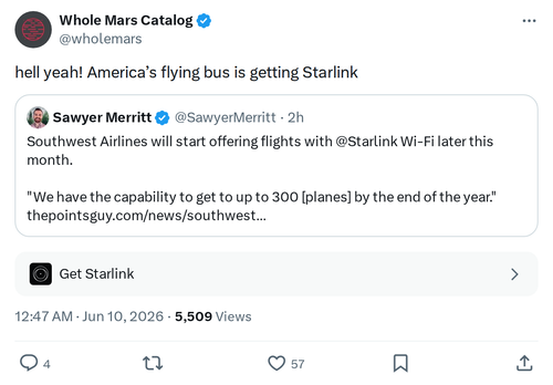 Starlink to Bring In-Flight Wi-Fi to American Airlines Fleet