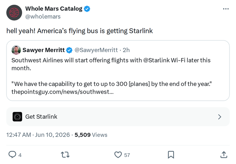 Starlink to Bring In-Flight Wi-Fi to American Airlines Fleet