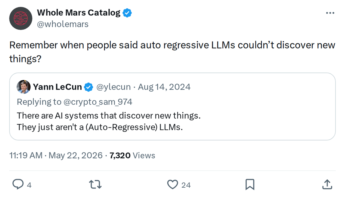 LLMs Can Discover New Things — The Skeptics Were Wrong