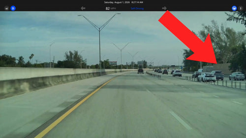 Tesla FSD V14 Catches a Highway Collision Before It Happens
