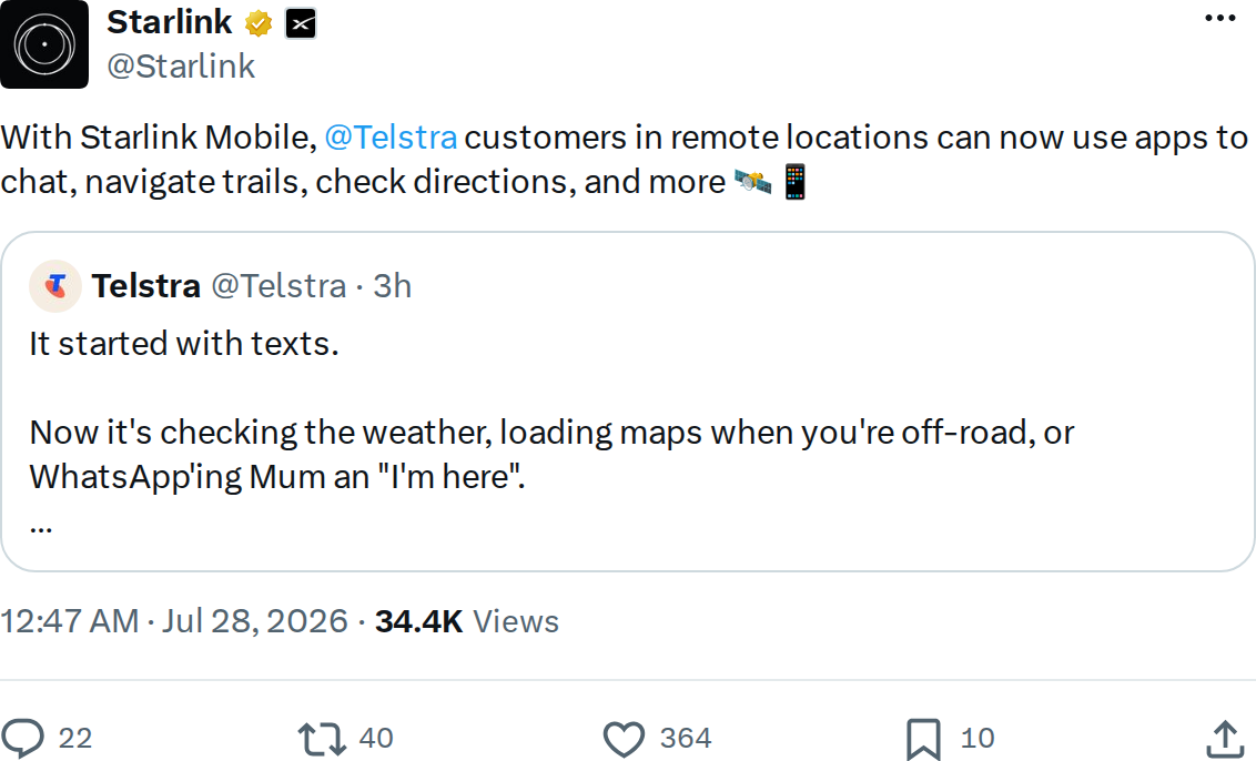 Starlink Mobile + Telstra: 6 Details That Matter for Australia