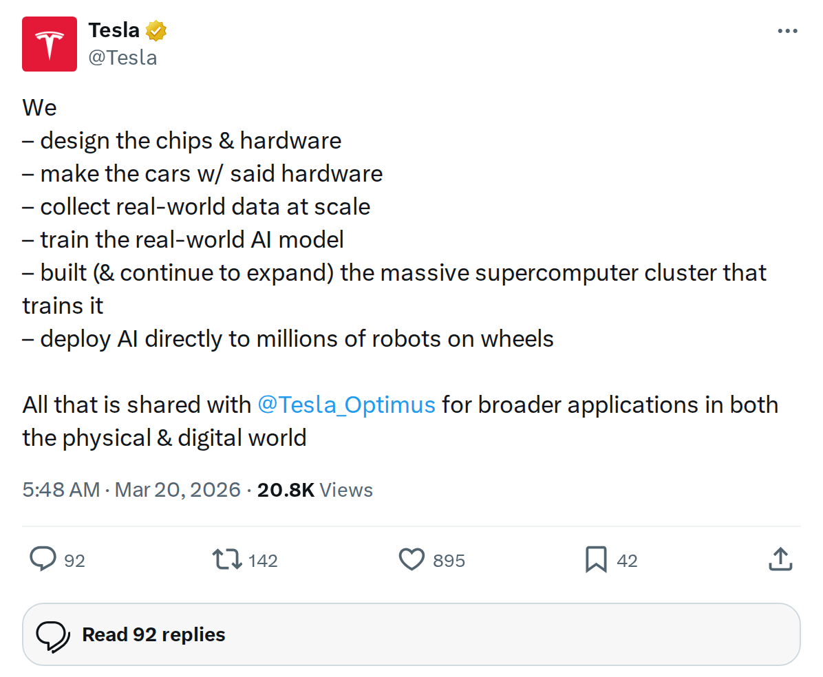 Tesla's Full AI Stack: Why No One Can Copy This Model