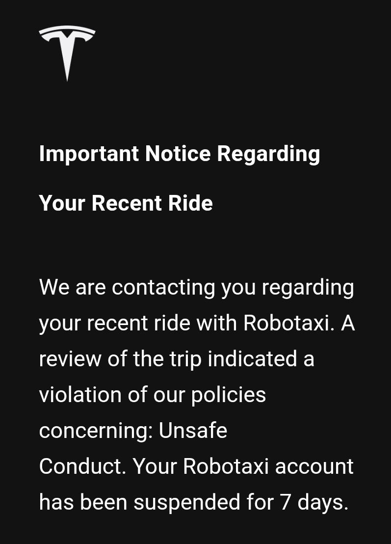 Tesla Robotaxi Bans Users for Testing Cybercab Reaction Time