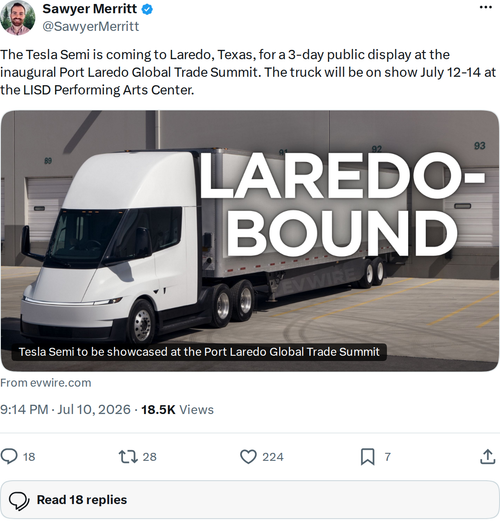 Tesla Semi Heads to Laredo: 4 Details That Matter