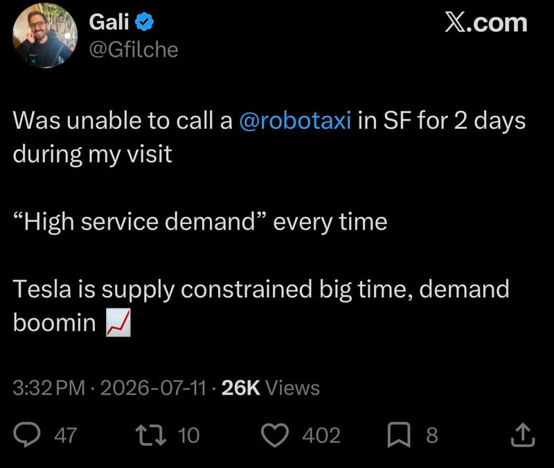 Tesla Robotaxi Ride Shortages: Scale Problem, Not a Demand Boom