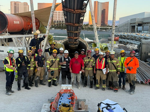 Boring Company and Clark County Fire Drill Inside Vegas Loop Tunnel