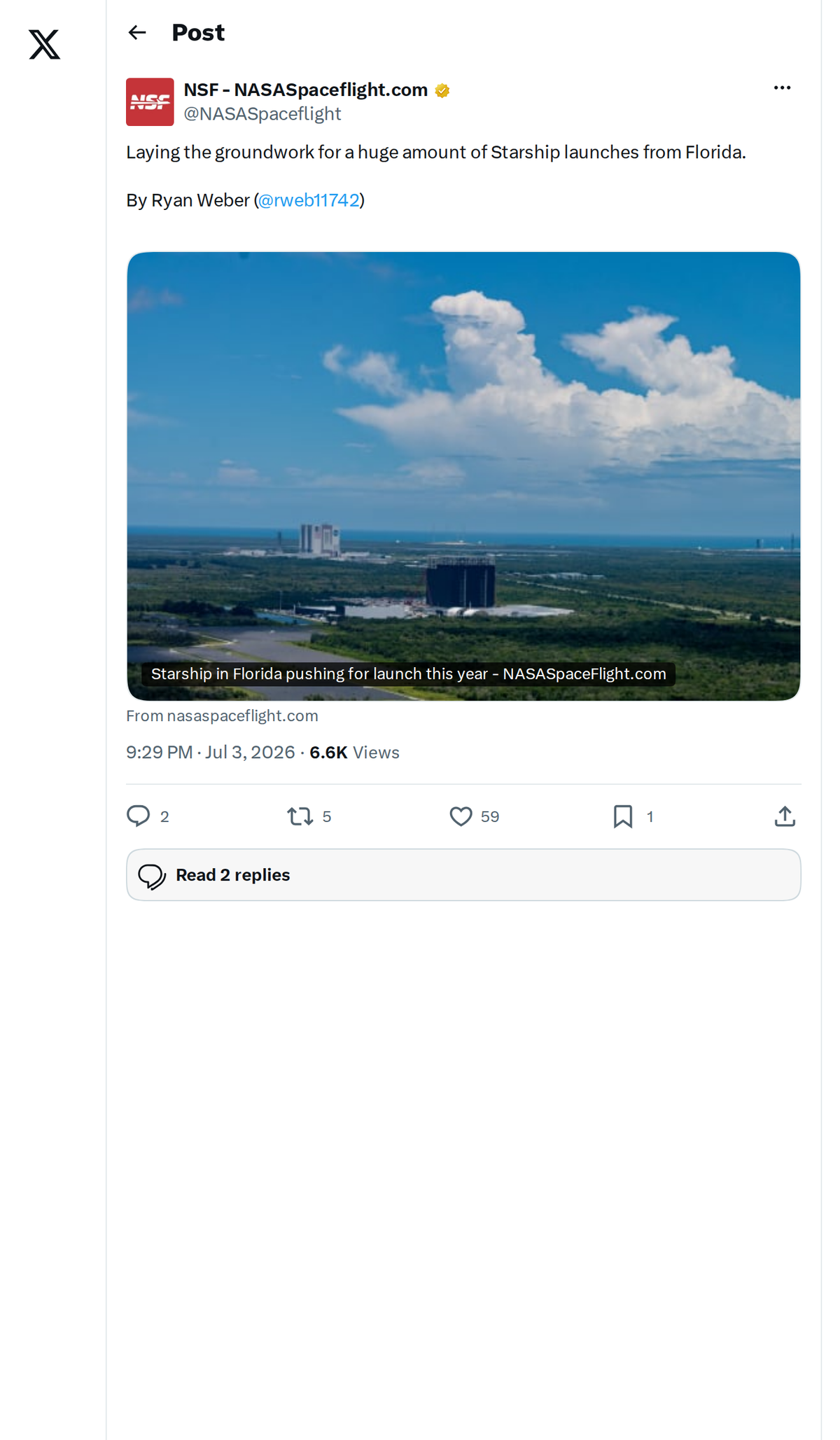 SpaceX Building Starship Launch Empire on Florida's Space Coast