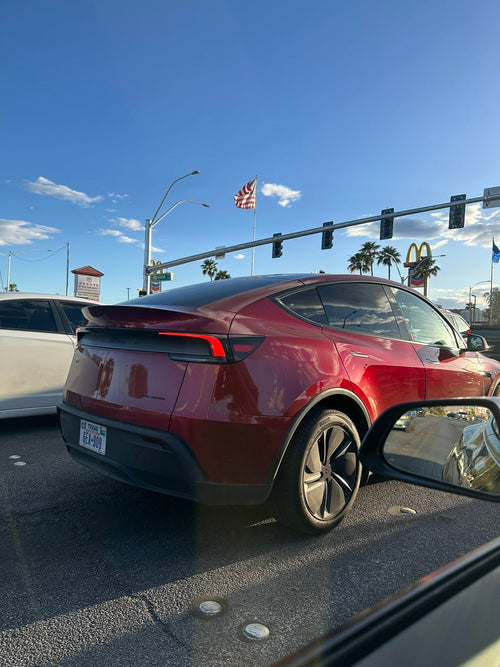 Tesla Robotaxi Model Y Spotted Testing in Las Vegas With Rear Camera Washer