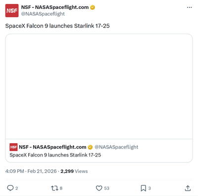 SpaceX Launches 25 Starlink Satellites from California