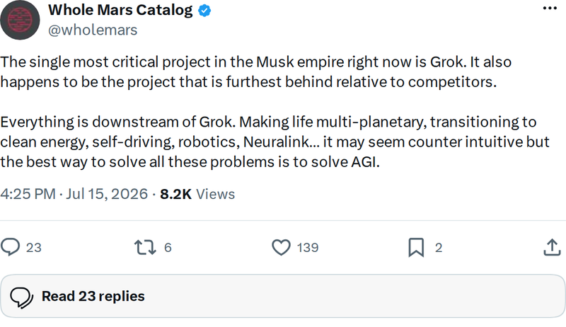 Why Grok Is the Linchpin of Musk's Entire Empire