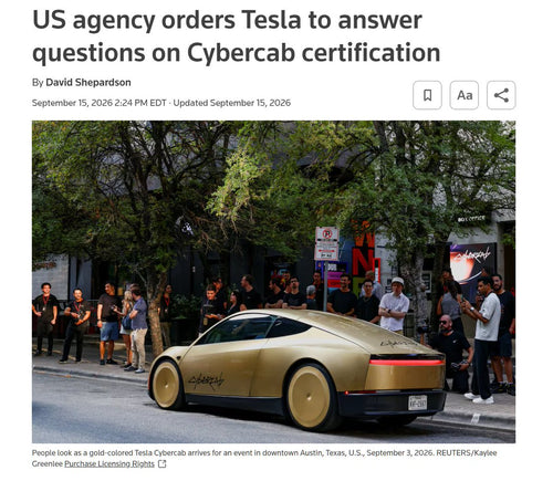 NHTSA's Cybercab Inquiry: What Tesla Must Answer Today