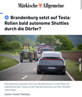 Tesla in Talks With Brandenburg for Autonomous Shuttles