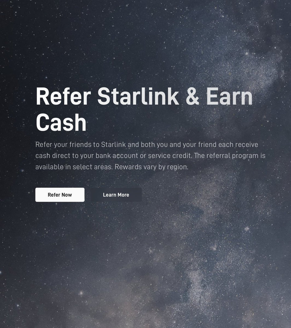 Starlink Now Pays $100 Cash for Referrals — How It Works