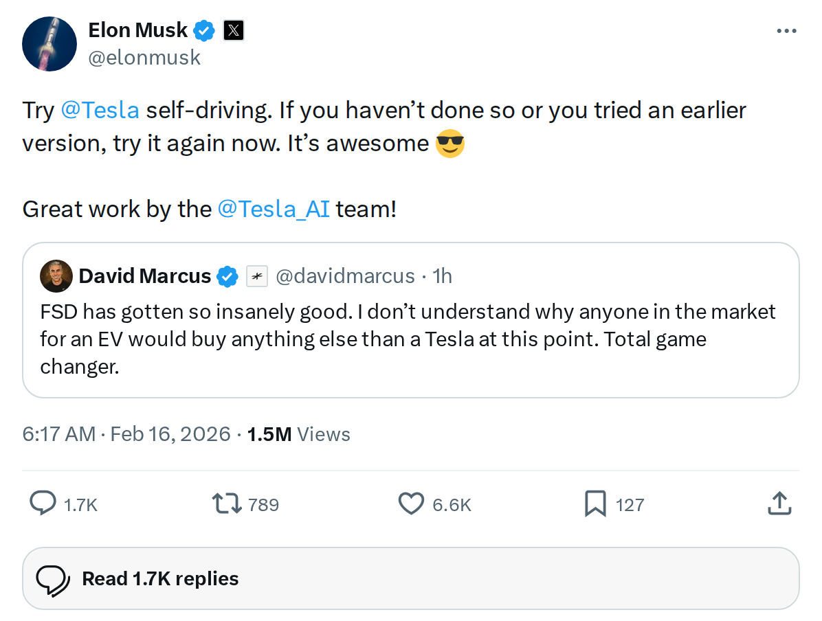 Try Tesla FSD Again Now: Elon's Call to Test Latest AI Improvements