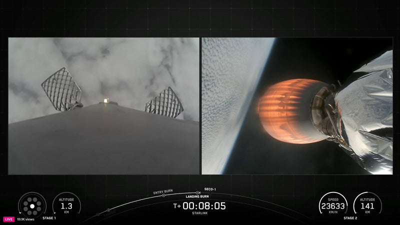 Starship Flight 13: Super Heavy Booster Splashes Down