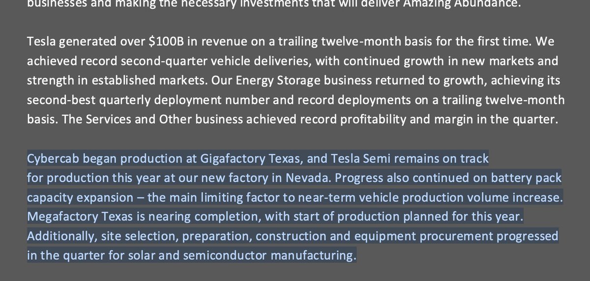 Tesla Semi on Track for 2026, Battery Capacity Still the Bottleneck