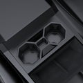 2024-2026 Tesla Cybertruck Cup Holder Insert - Carbon Silicone Non-Slip | BASENOR