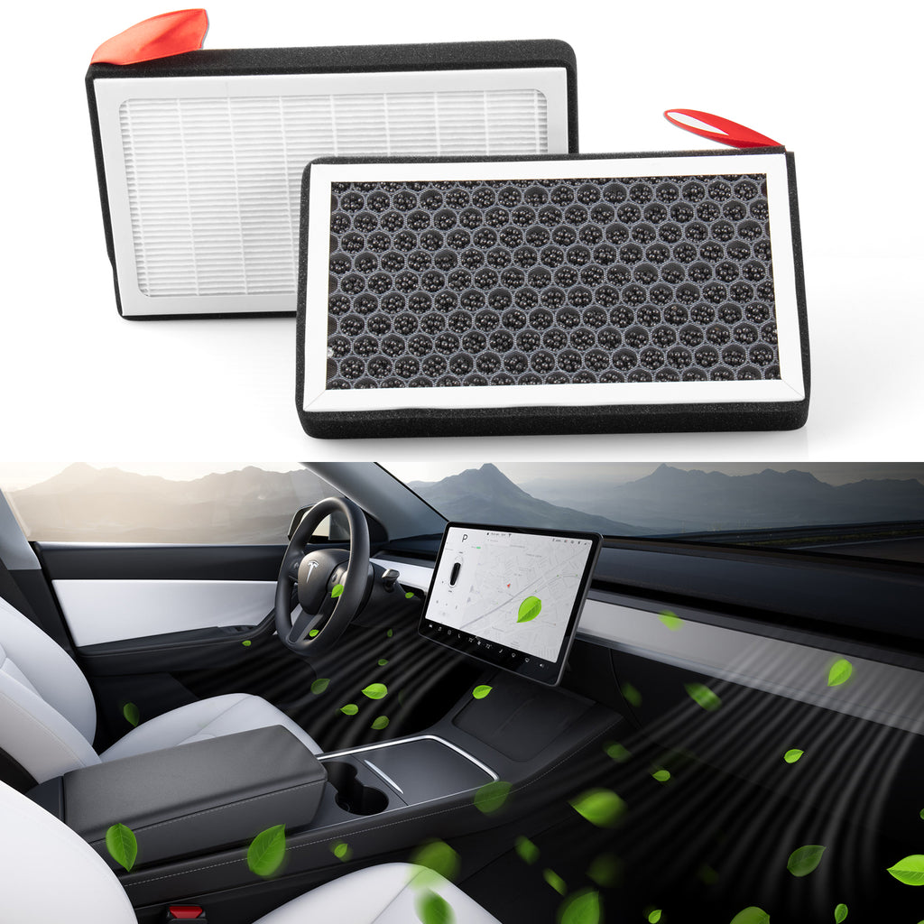 Tesla Cabin Air Filter Air Condition AC for Model 3 & Model Y Set of 2 Pcs  HEPA 2016+