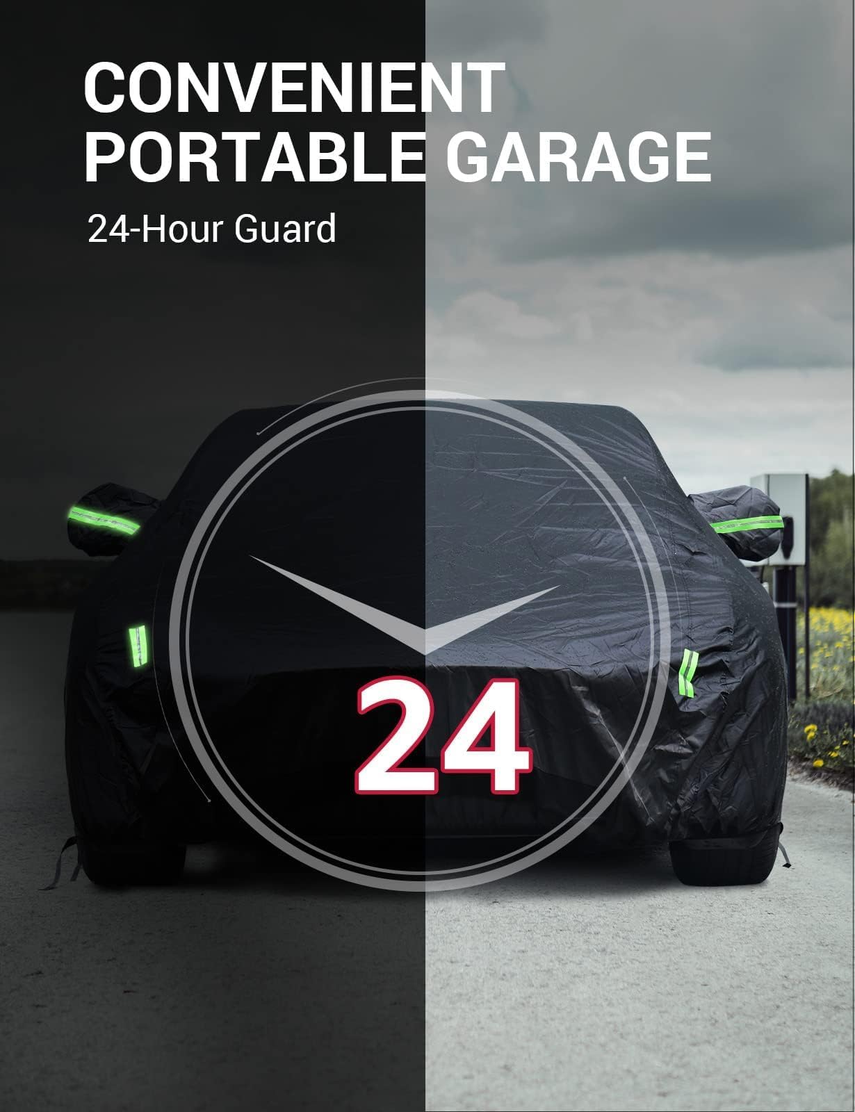 2012-2026 Tesla Model S Car Cover - All-Weather Waterproof Charge Port - Image 2