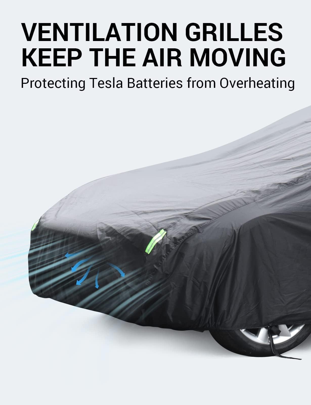 2012-2026 Tesla Model S Car Cover - All-Weather Waterproof Charge Port - Image 4