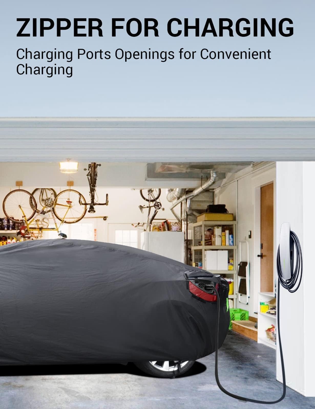 2012-2026 Tesla Model S Car Cover - All-Weather Waterproof Charge Port - Image 6