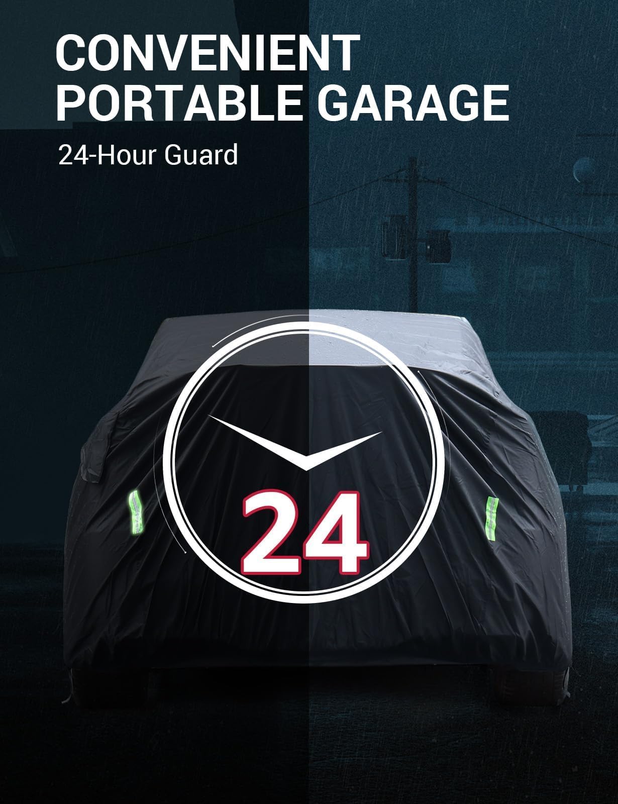 2015-2026 Tesla Model X Car Cover - All-Weather Waterproof Charge Port - Image 2