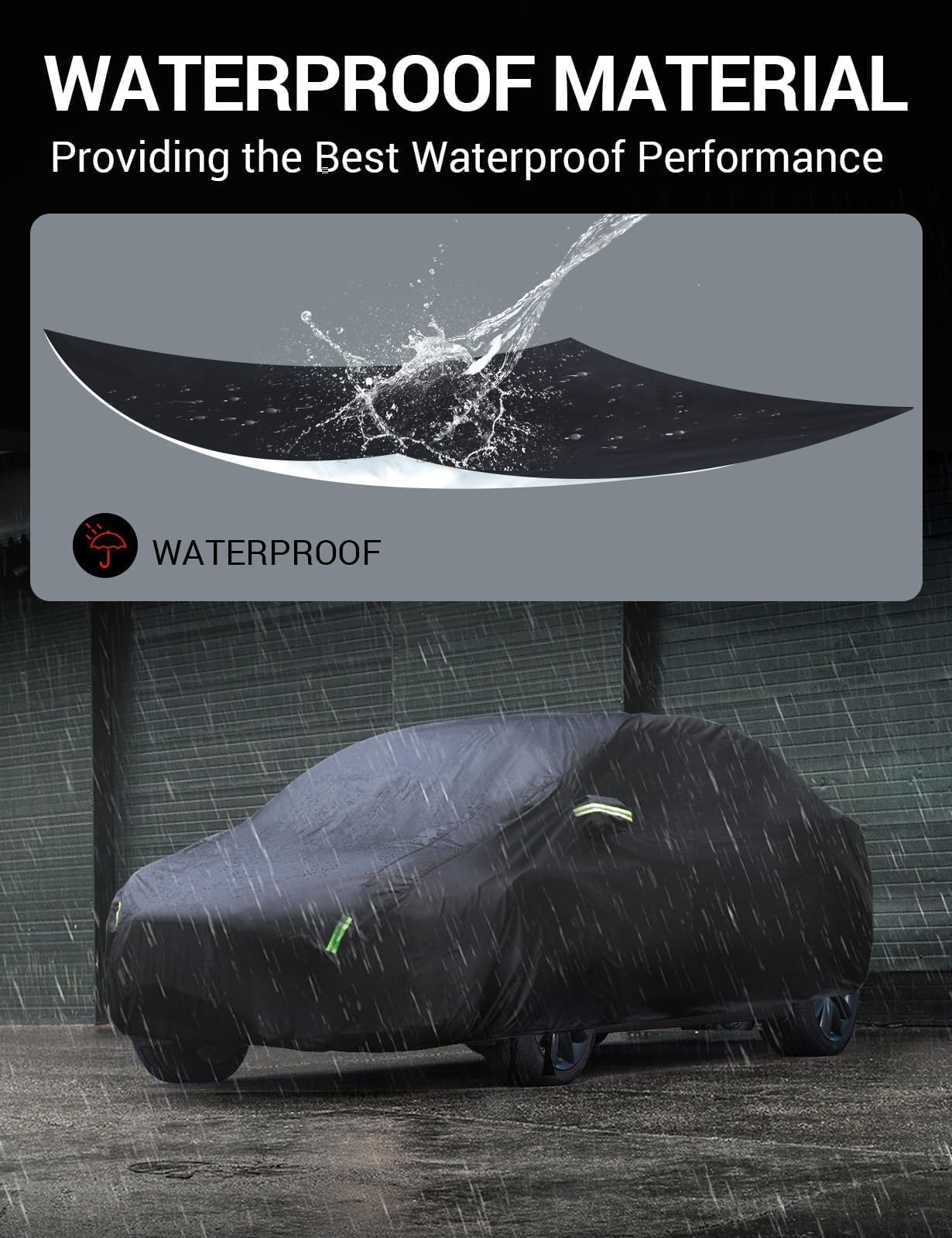2015-2026 Tesla Model X Car Cover - All-Weather Waterproof Charge Port - Image 8