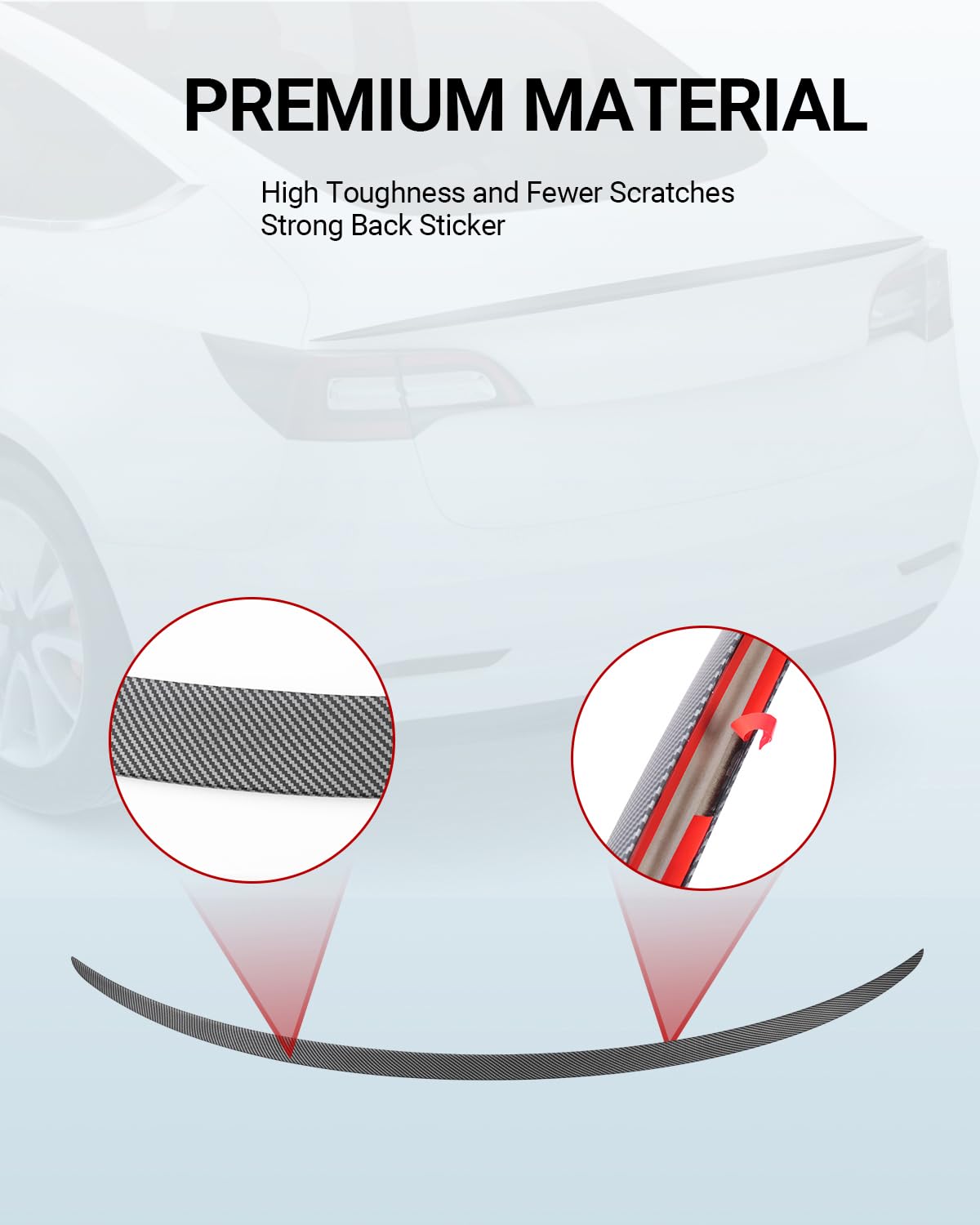 2017-2023 Tesla Model 3 Rear Spoiler Wing - OEM ABS Carbon Fiber - Image 5