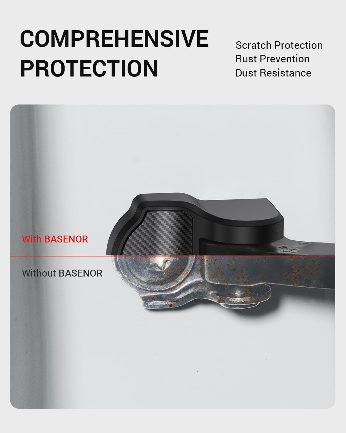 2017-2026 Tesla Model 3 & Model Y Juniper Door Lock Cover - Carbon No Tape - Image 4