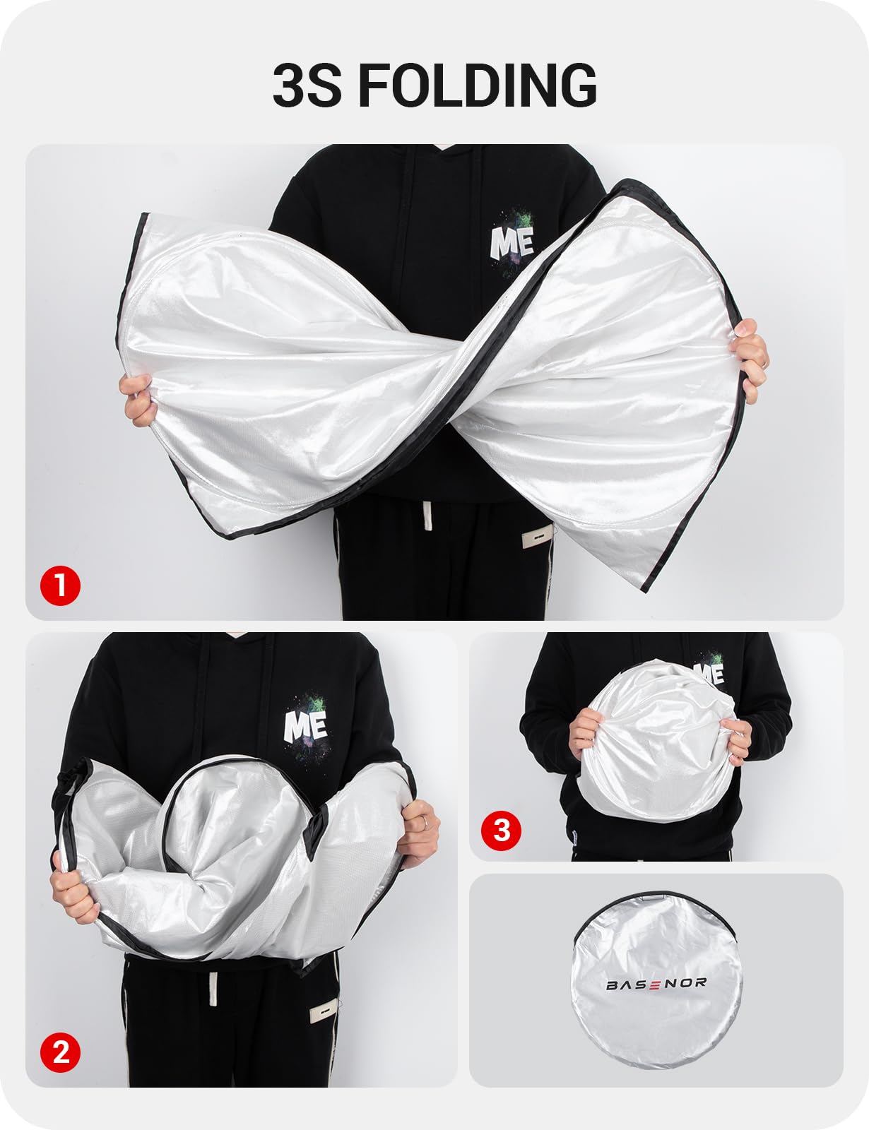 2017-2026 Tesla Model 3 & Model Y Windshield Sunshade - Nano Ice Crystal UV Block - Image 2