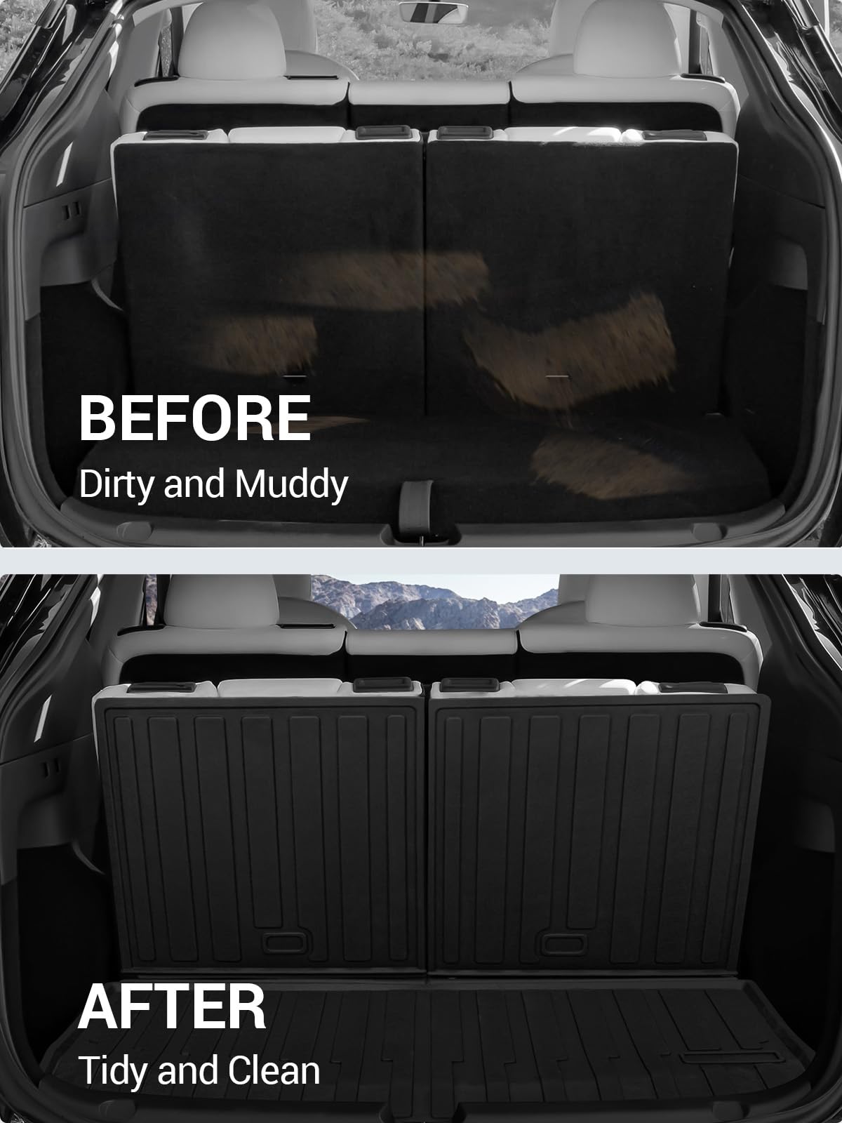 2020-2024 Tesla Model Y 7-Seat Trunk Mat - TPE Waterproof All-Weather - Image 8