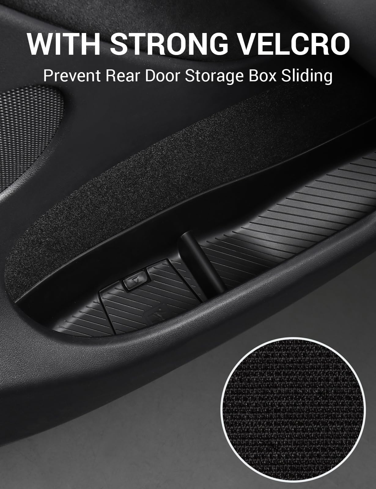 2020-2024 Tesla Model Y Door Side Storage Box - TPE Waterproof 4PCS - Image 5