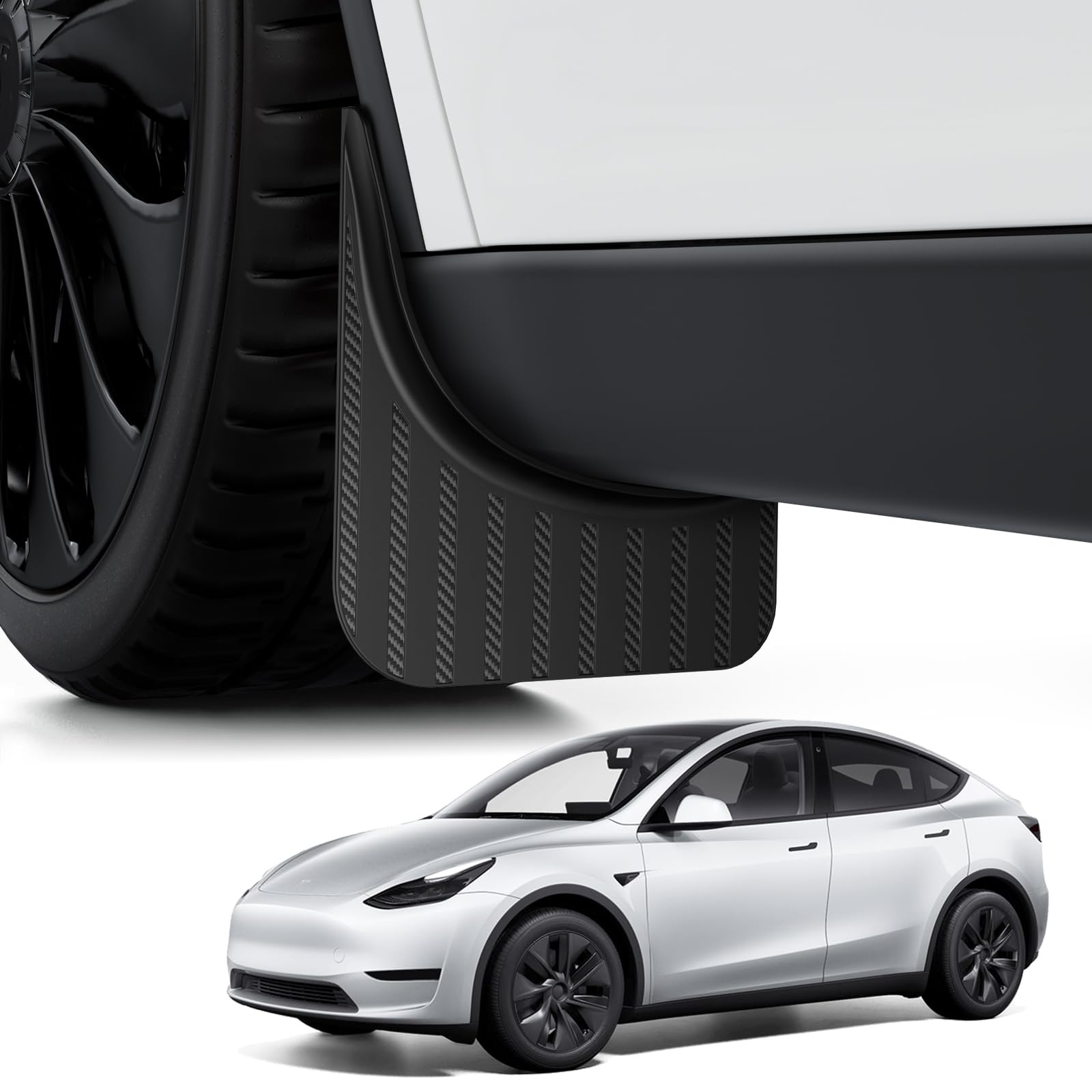 2020-2024 Tesla Model Y Mud Flaps - No Drilling Paint Protection