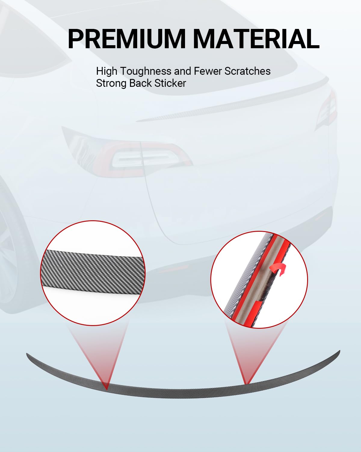 2020-2024 Tesla Model Y Rear Spoiler Wing - OEM ABS Carbon Fiber - Image 5