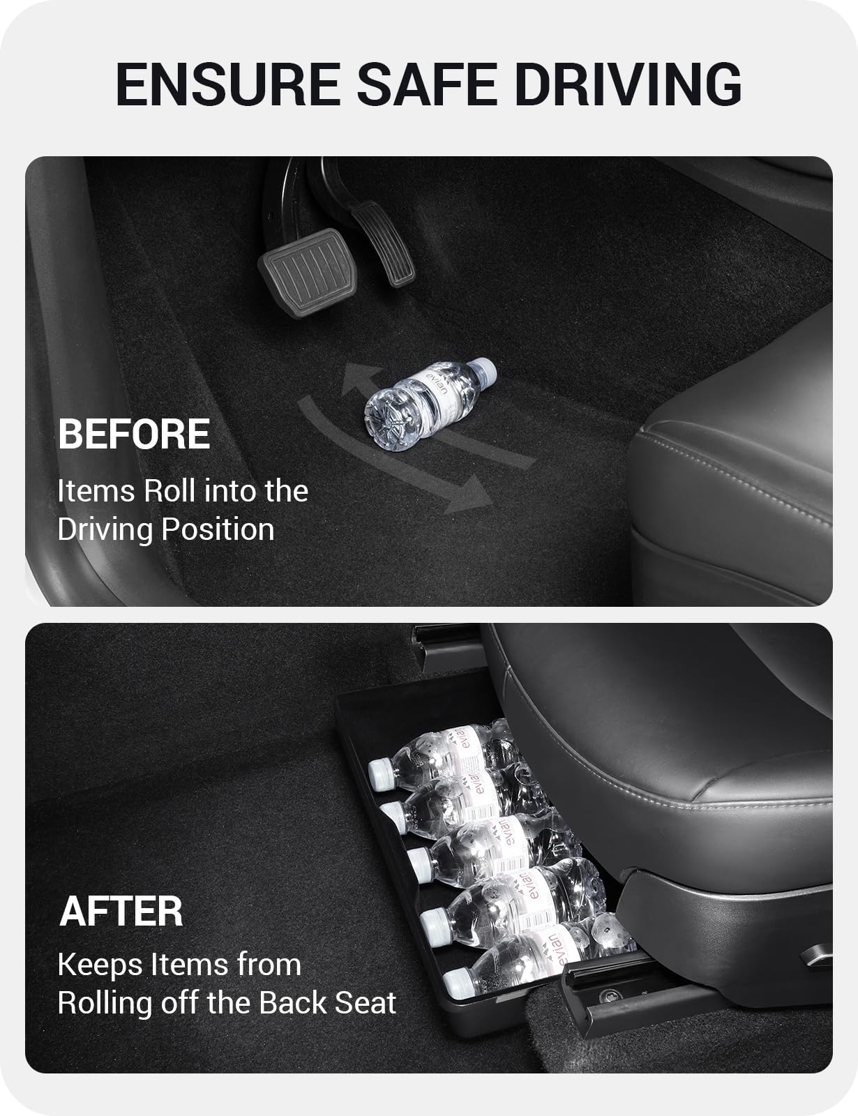 2020-2024 Tesla Model Y Under Seat Storage Box - Waterproof Hidden 2PCS - Image 9