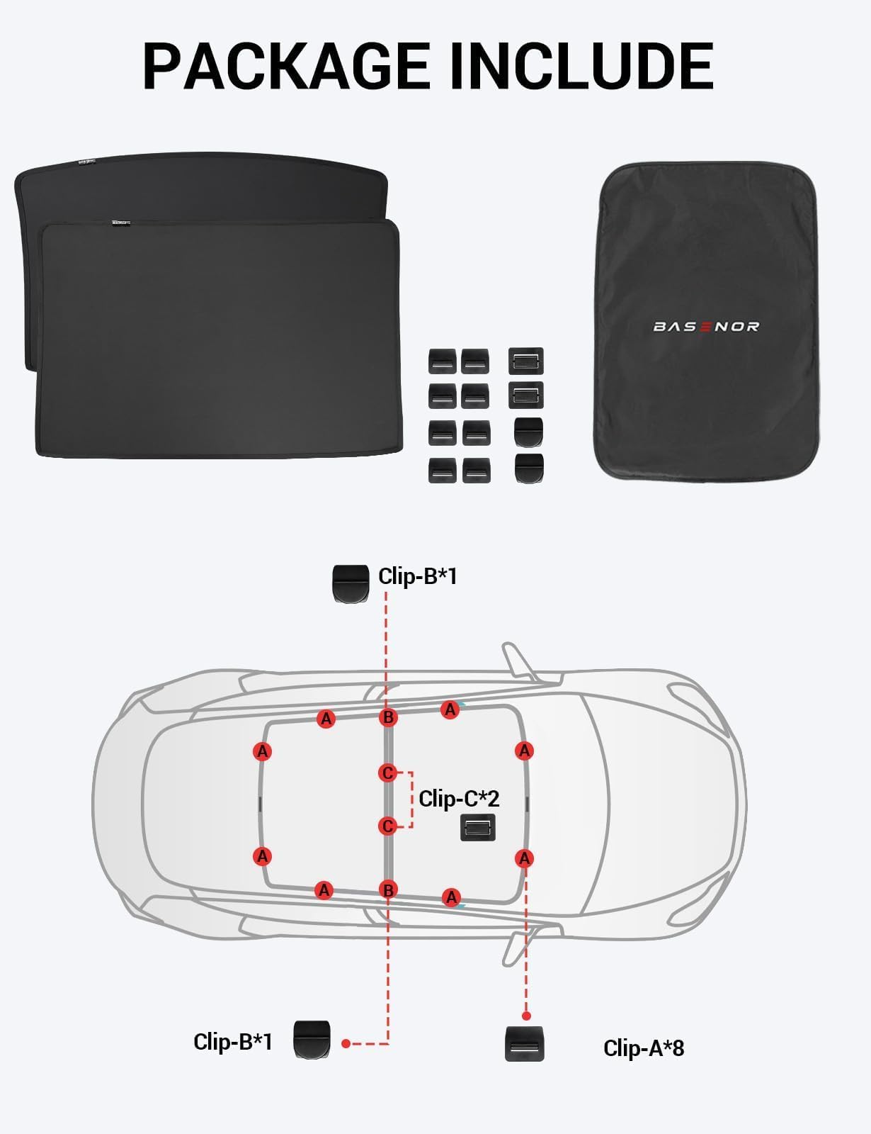 2022-2026 Tesla Model S Glass Roof Sunshade - No Gap UV Protection Foldable - Image 3