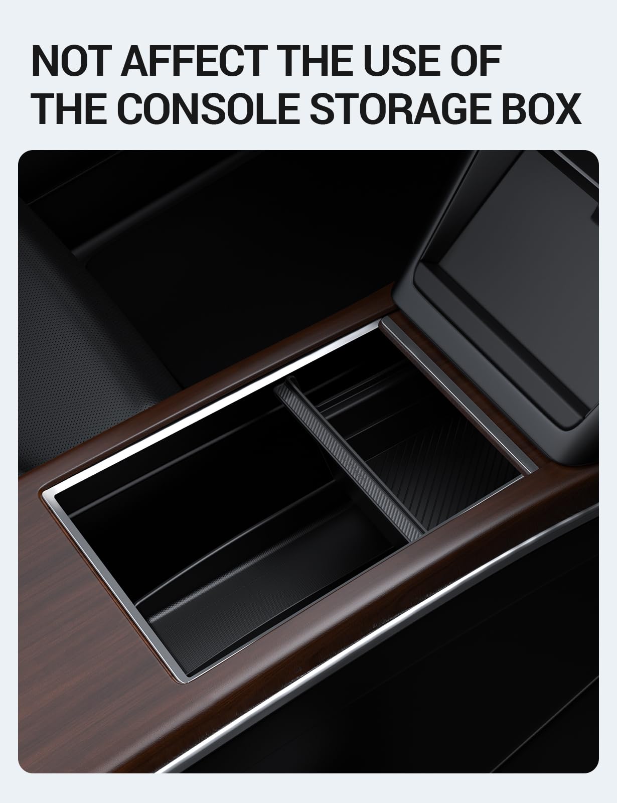 2022-2026 Tesla Model S/X Lower Console Organizer - Under Cupholder - Image 2