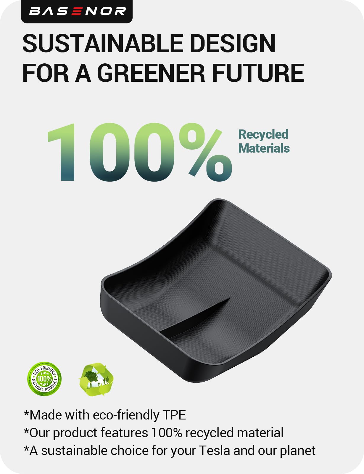 2022-2026 Tesla Model S/X Lower Console Organizer - Under Cupholder - Image 3