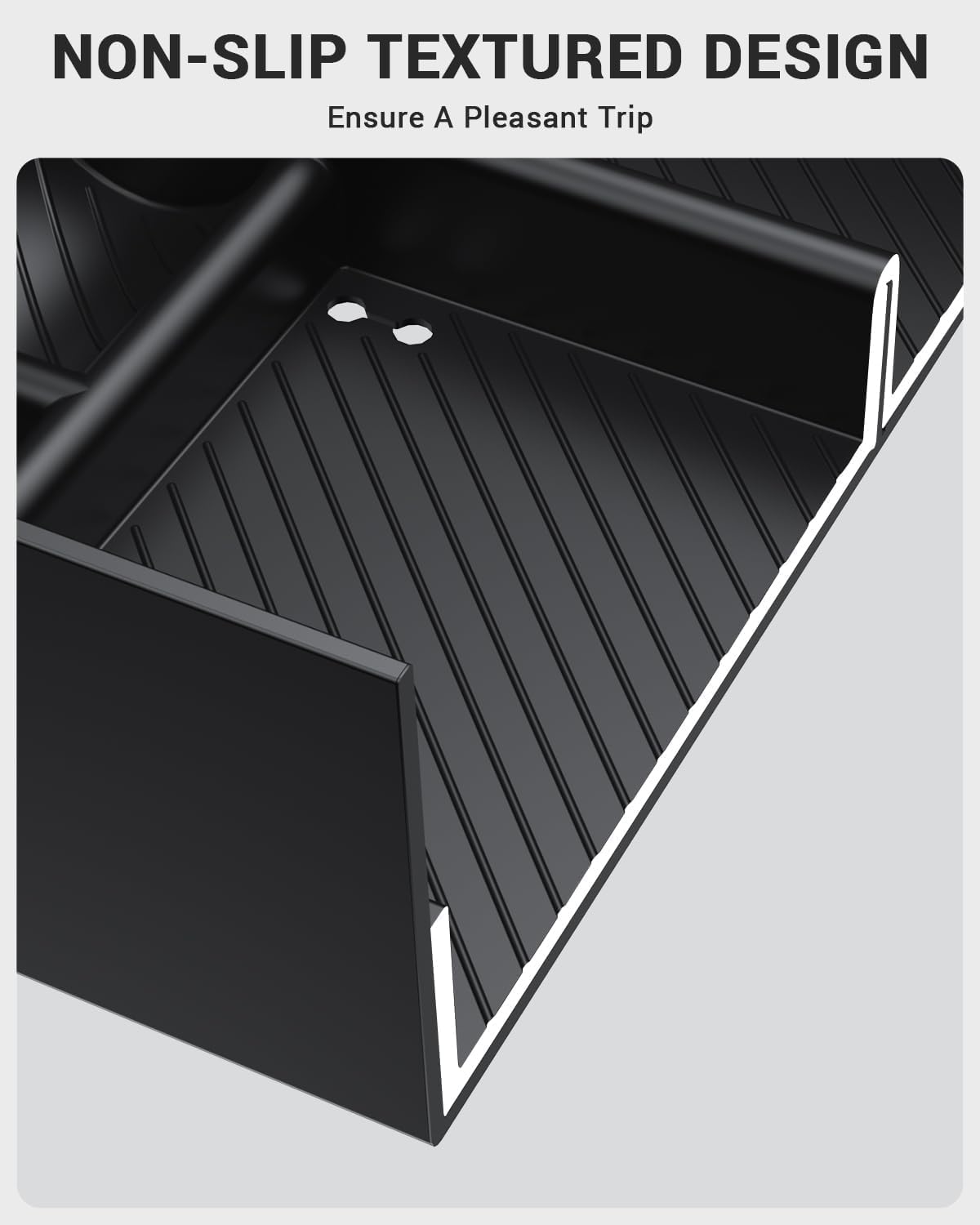 2024-2025 Tesla Model 3 Highland Console Organizer - Carbon Edition 3PCS - Image 3