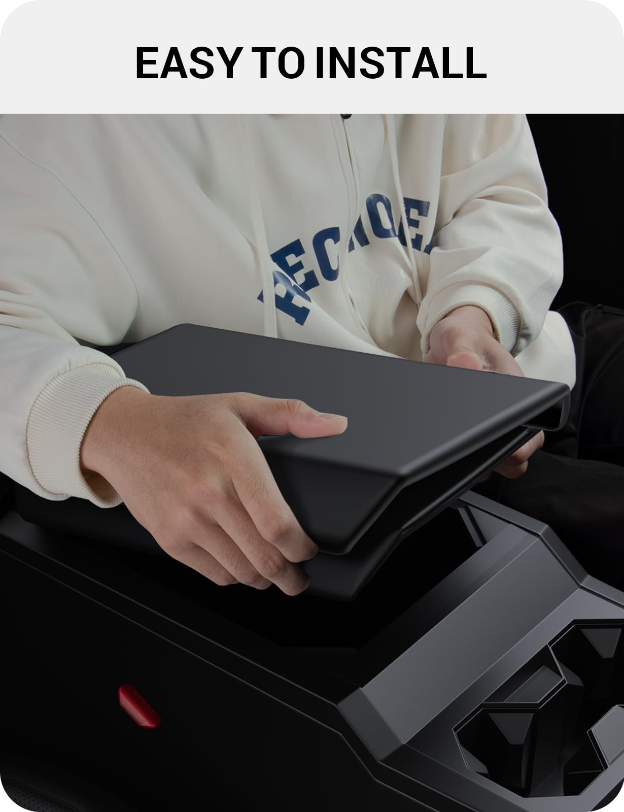 2024-2026 Tesla Cybertruck Armrest Cover - TPU Scratch Resistant Non-Slip - Image 2