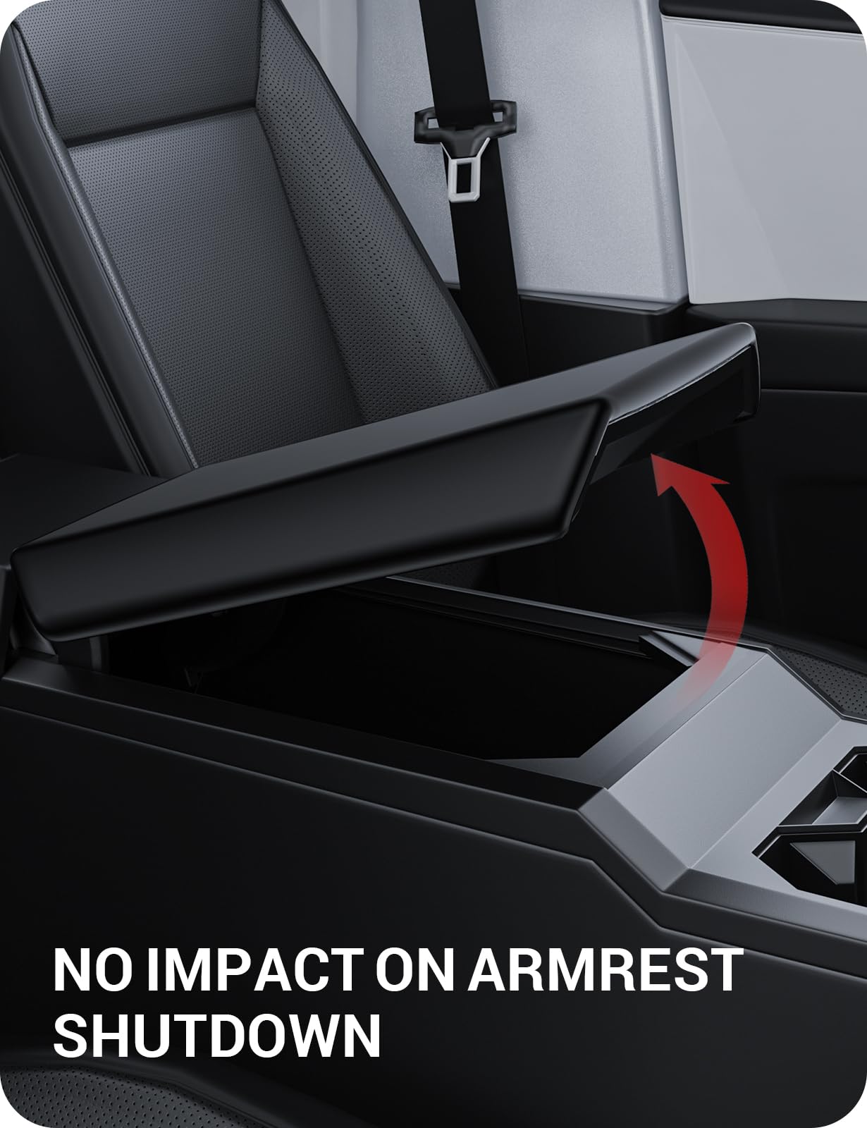 2024-2026 Tesla Cybertruck Armrest Cover - TPU Scratch Resistant Non-Slip - Image 6